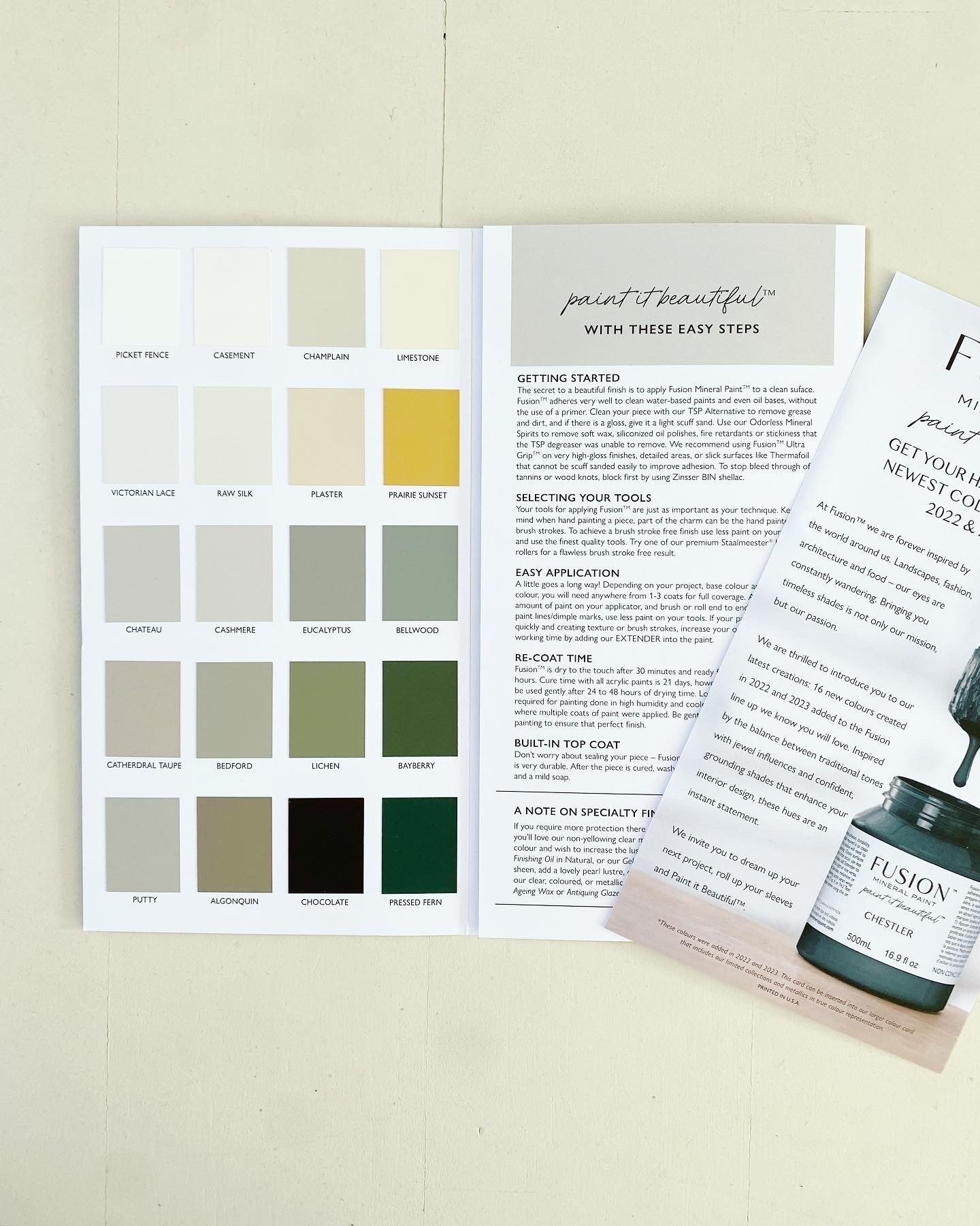 Fusion mineral paint - Farvekort "true to color"