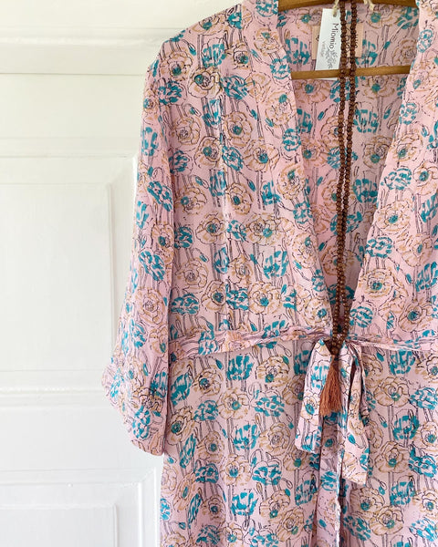 Kimono lang - vintagesilke
